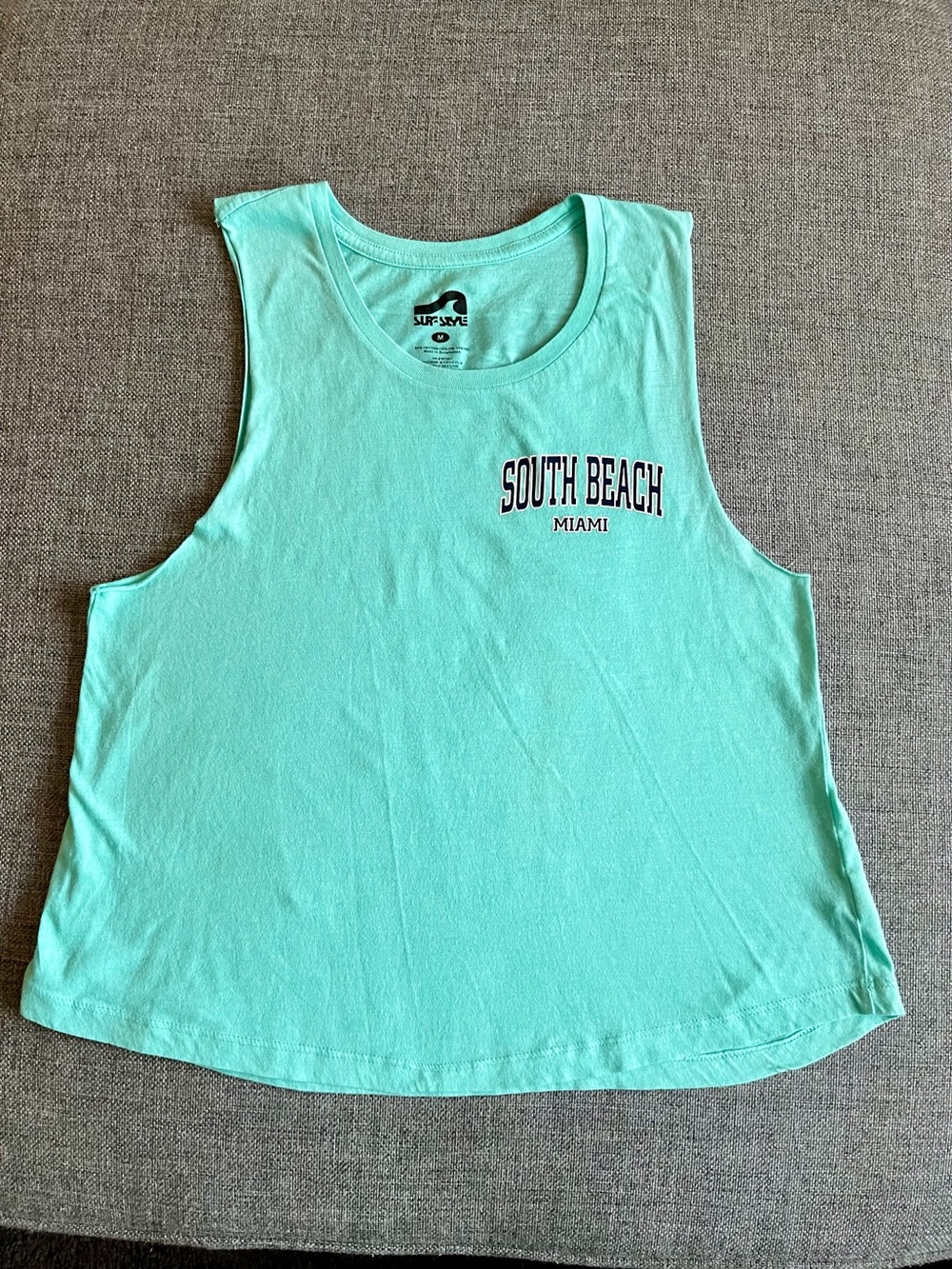 surf style Teal Green South Beach Women's Tank Top